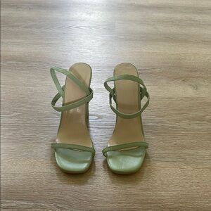 Elegant Green Strappy Sandals